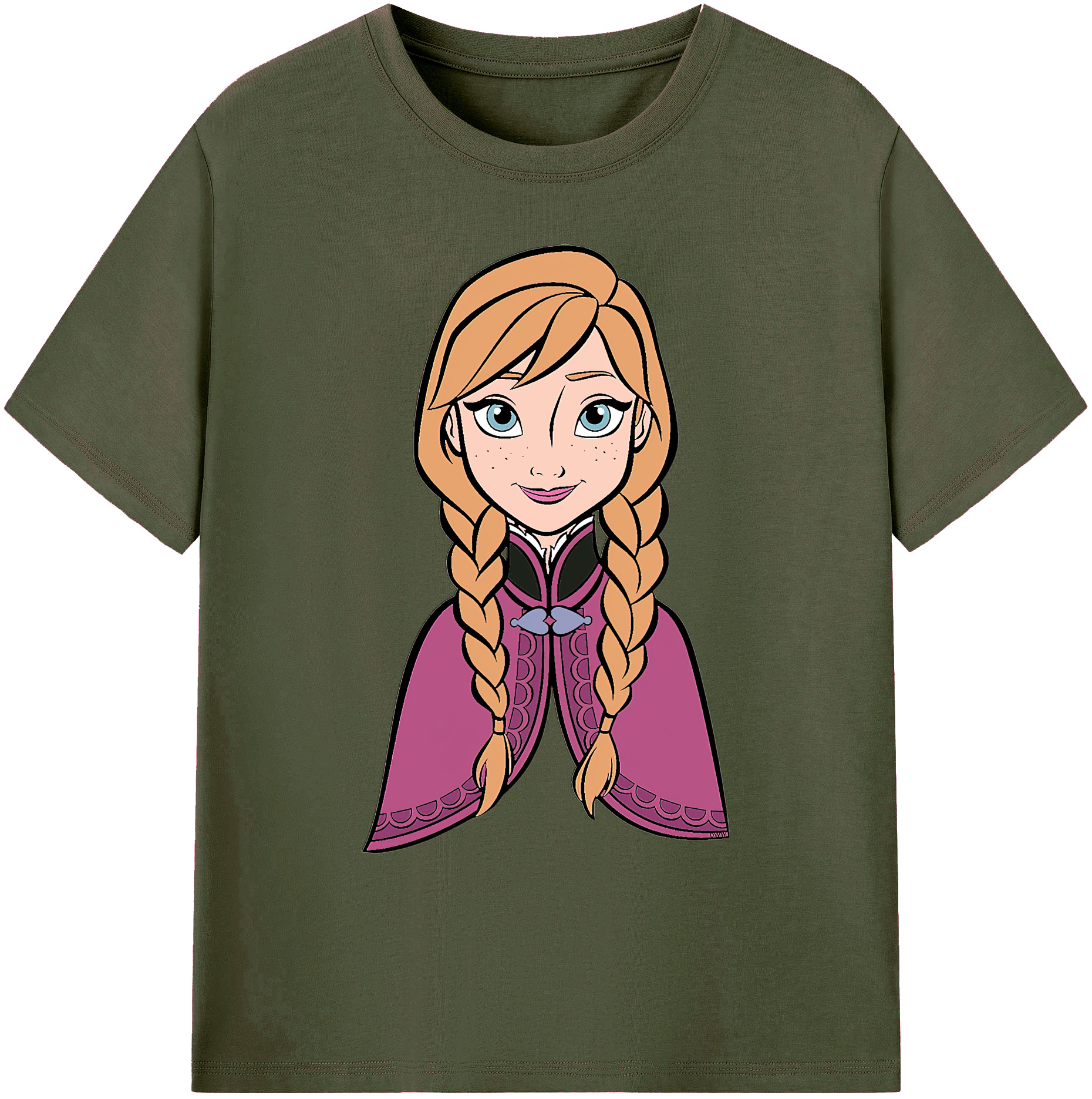 （画像用） アナと雪の女王 アンナ エルサ Frozen Anna Elsa 綿100％ メンズ半袖Tシャツ｜肌触りやわらか＆通気性